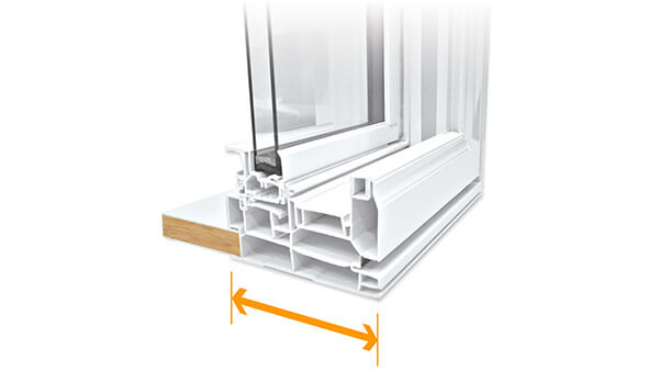 Beverley Hills double hung windows feature a 4-1/2” fusion-welded frame.