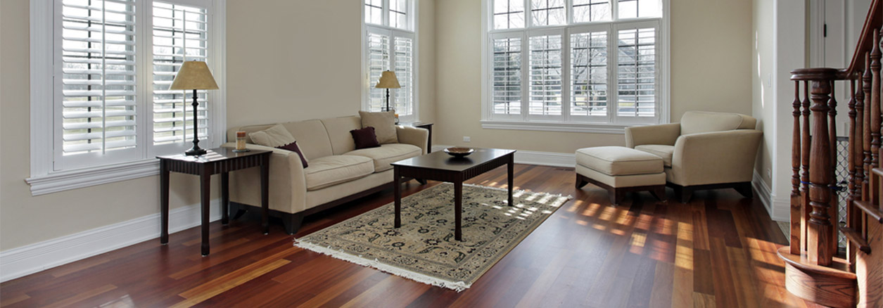 A beautiful living room lit up with natural light.