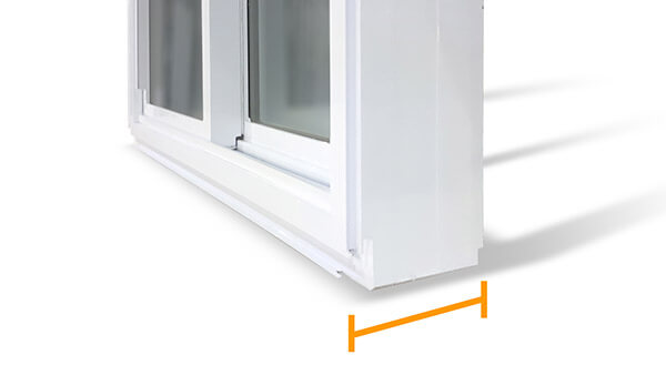 Beverley Hills double slider windows feature a 4-1/2” fusion-welded frame.