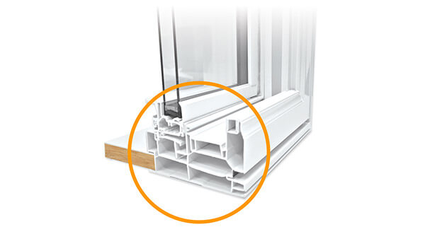 Beverley Hills double slider windows features multi-chamber construction.