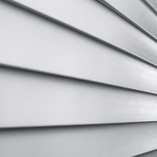 Aluminum siding close up on a house